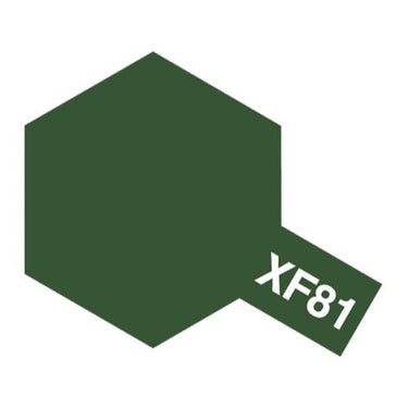 Tamiya 81781 Acrylic Paint XF-81 Flat RAF Dark Green 2 10ml